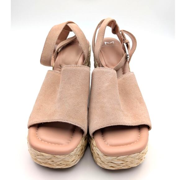 Marc Fisher LTD Nelly Women's Wedge Espadrilles Sandal Pale Blush Size US8.5M - Picture 2 of 8